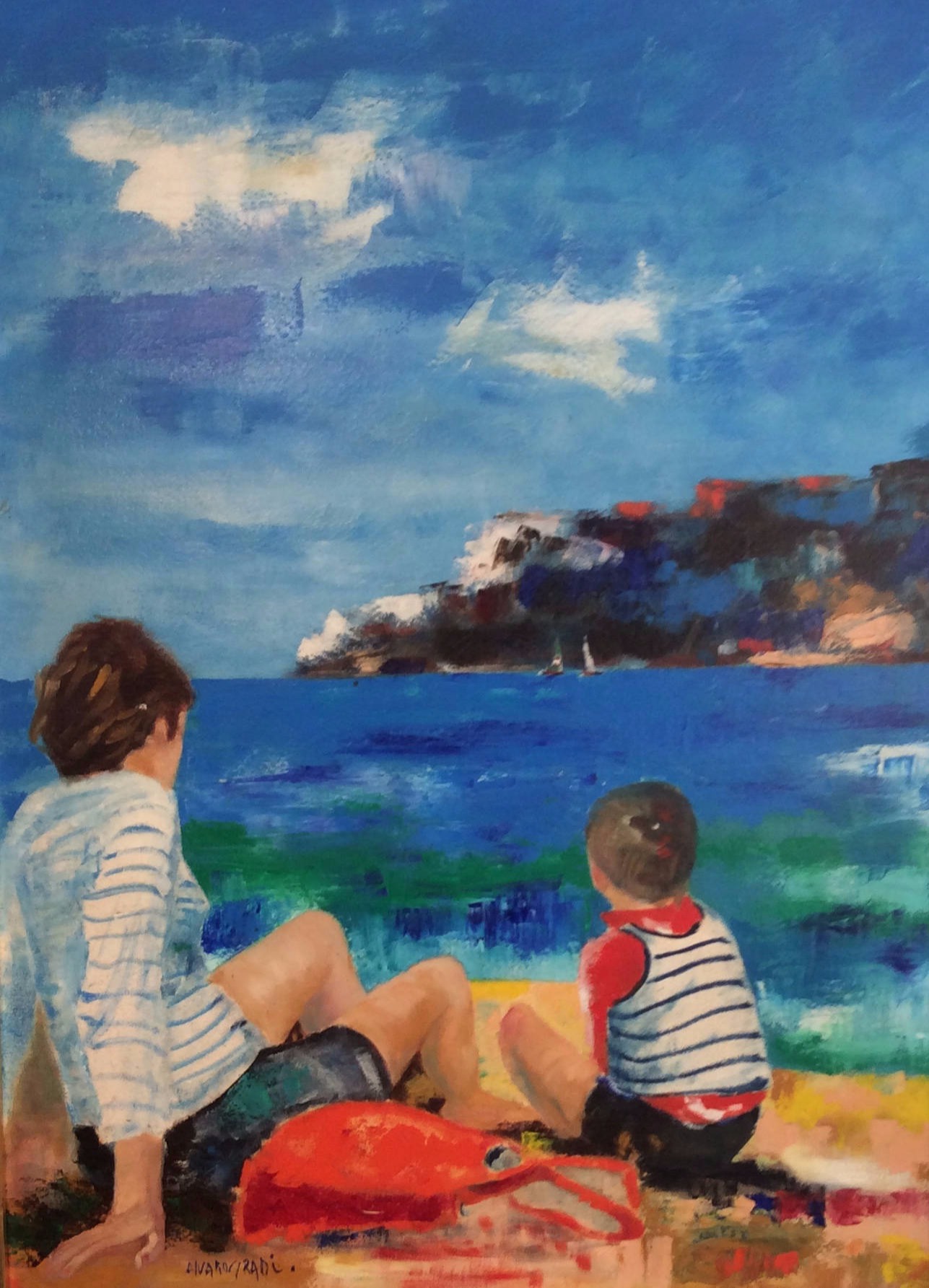 Huile-sur-toile-85x60cm-MÉDITERRANÉENNE