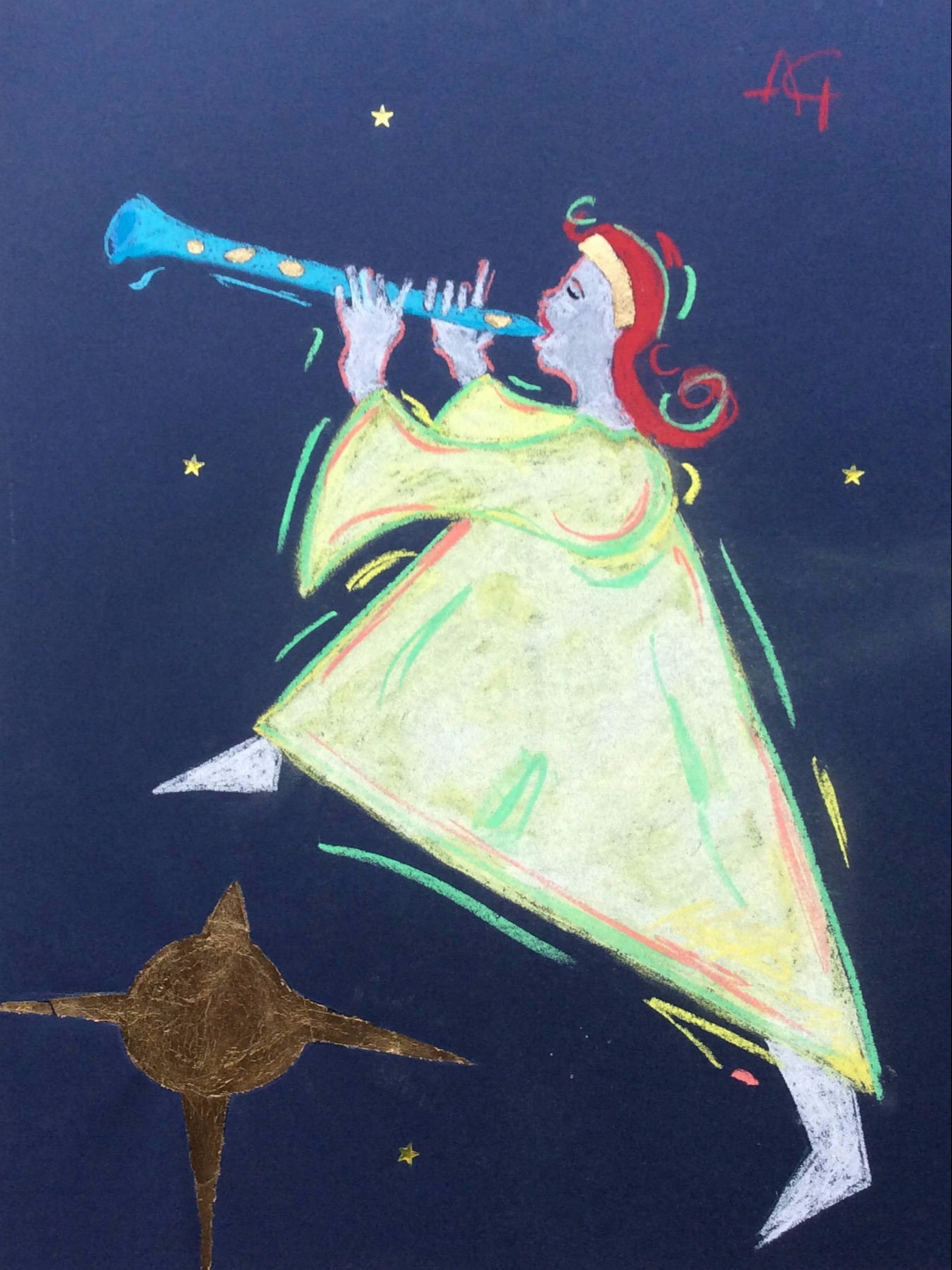 Pastel-60x50cm-CLARINETTE